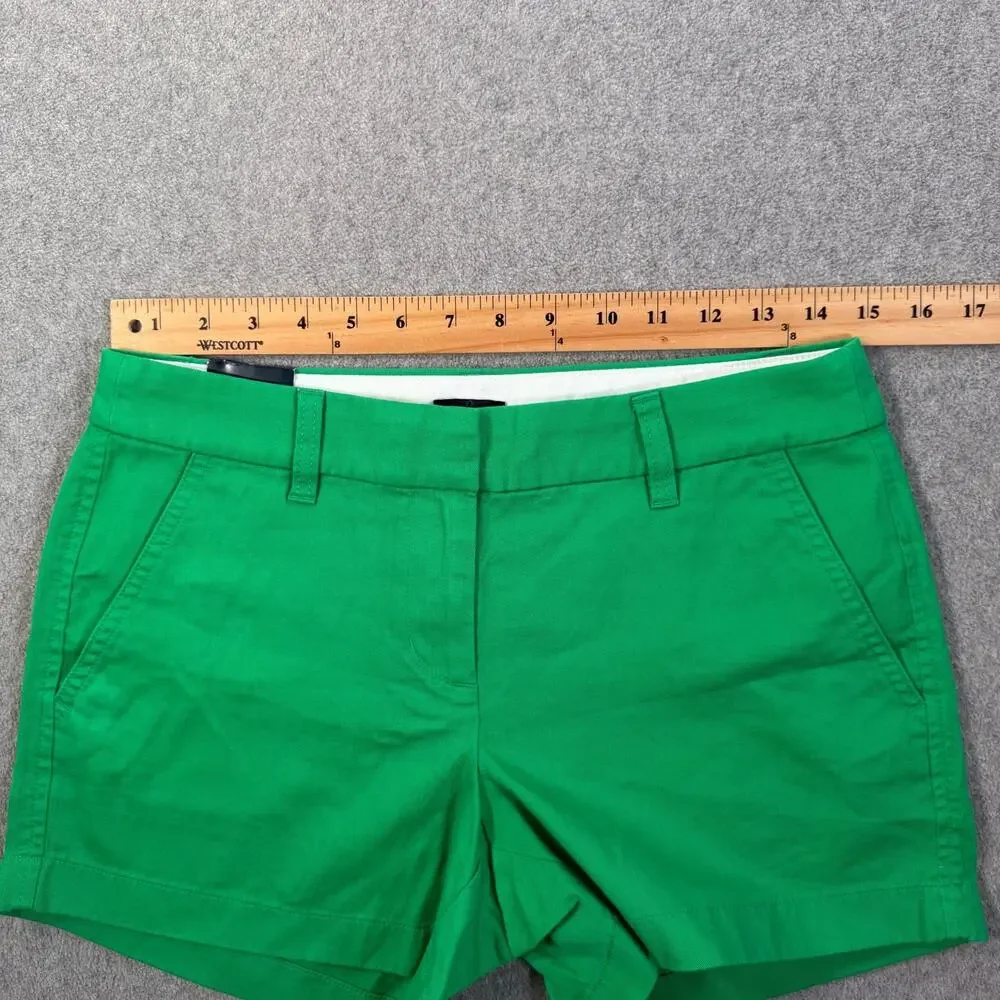 J.Crew Women's Size 2 Green Chino Shorts 3.5